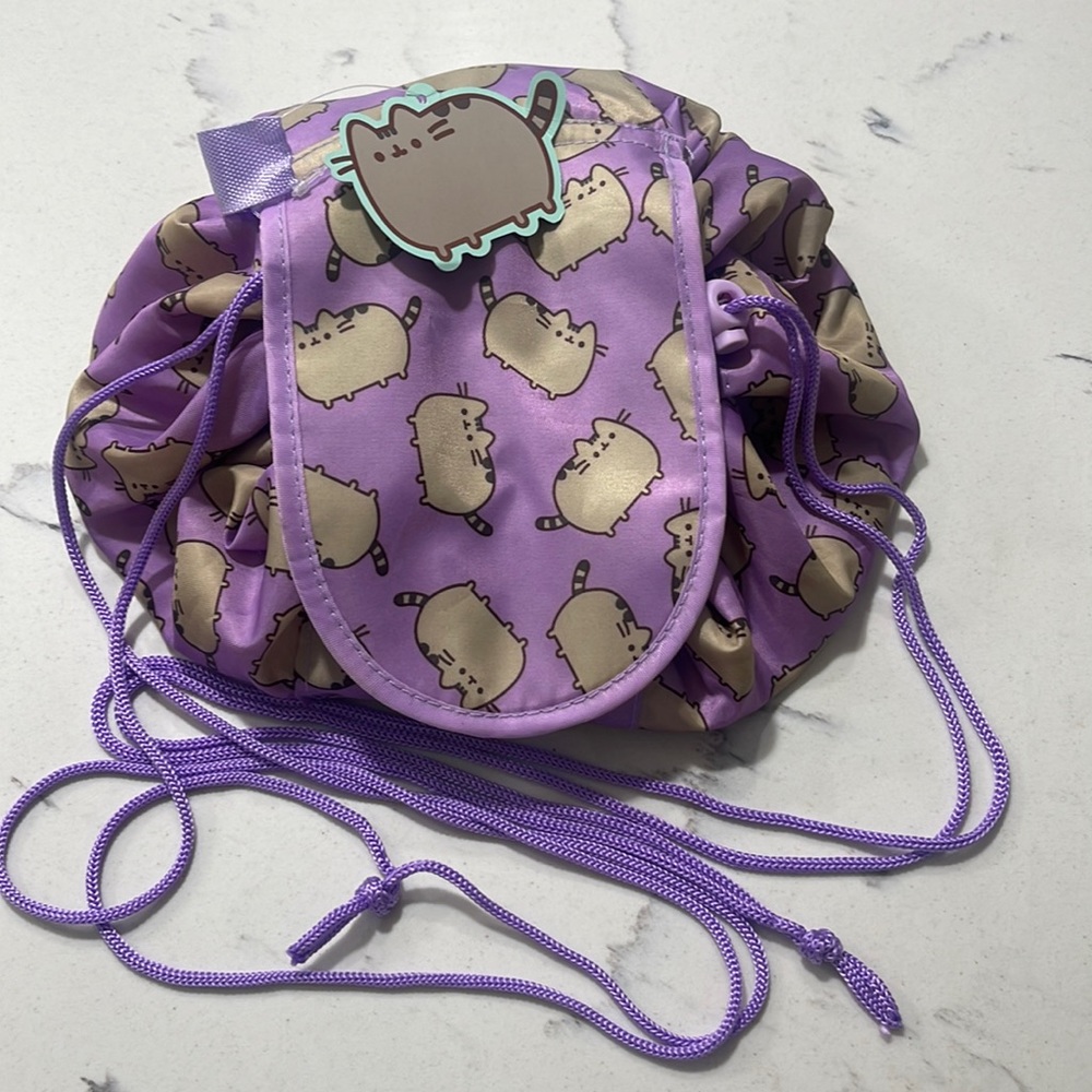 Pusheen Drawstring Pouch with Flap